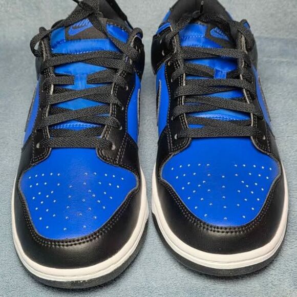 Nike Dunk Low Retro Hyper Royal Black White Mens Size 11.5 or Womens 13 main image 7